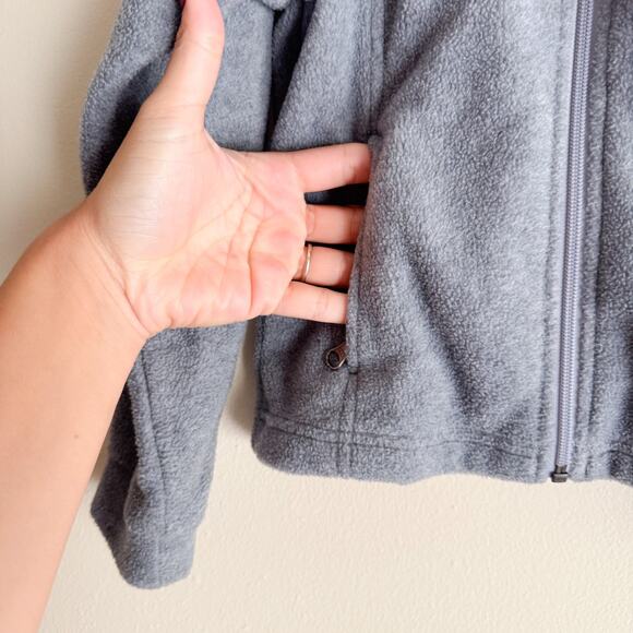 Columbia Grey Full Zip Fleece Jacket - Youth XS Outdoor Gorp - Picture 3 of 7